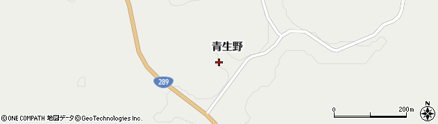 福島県鮫川村（東白川郡）青生野周辺の地図