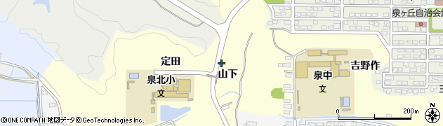 福島県いわき市泉町玉露山下123周辺の地図