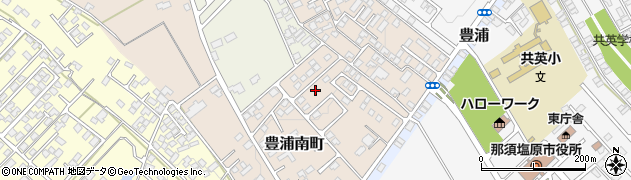 栃木県那須塩原市豊浦南町周辺の地図