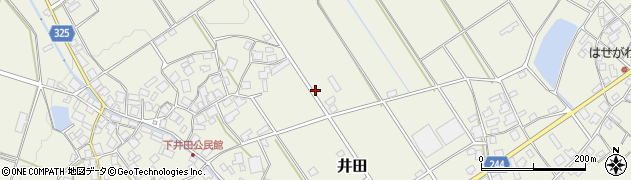 石川県鹿島郡中能登町井田ら周辺の地図