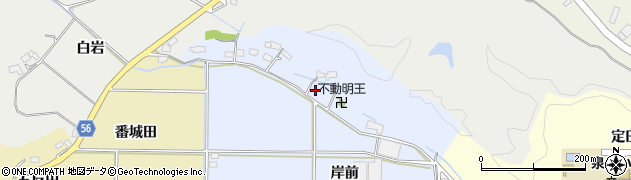 福島県いわき市渡辺町洞（岸）周辺の地図