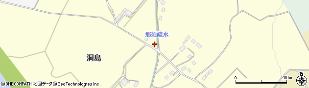 栃木県那須塩原市洞島44-2周辺の地図