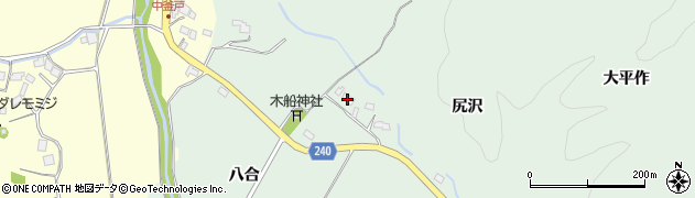 福島県いわき市渡辺町松小屋（上木舟）周辺の地図
