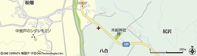 福島県いわき市渡辺町松小屋（八合）周辺の地図