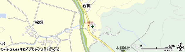 福島県いわき市渡辺町中釜戸（石神）周辺の地図