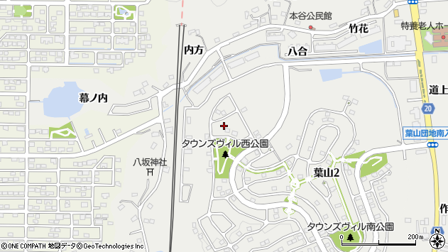 〒971-8187 福島県いわき市葉山の地図