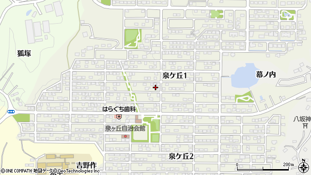 〒971-8171 福島県いわき市泉ケ丘の地図