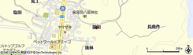 福島県いわき市小名浜岡小名（籠田）周辺の地図