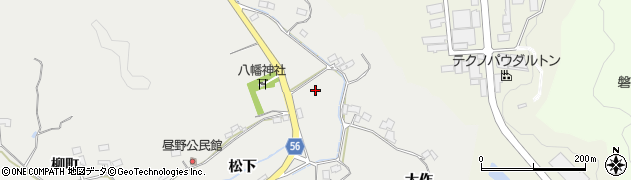 福島県いわき市渡辺町昼野（宮ノ作）周辺の地図