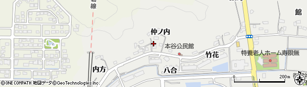 福島県いわき市泉町本谷（仲ノ内）周辺の地図