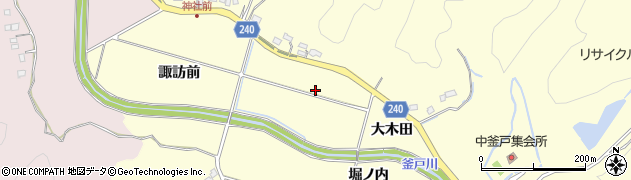 釜戸小名浜線周辺の地図