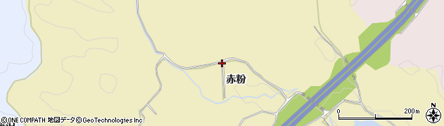 福島県いわき市江畑町（赤粉）周辺の地図