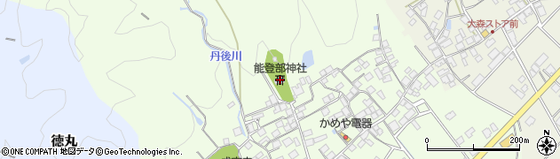 能登部神社周辺の地図