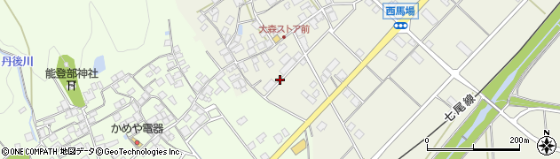 石川県中能登町（鹿島郡）西馬場（ソ）周辺の地図