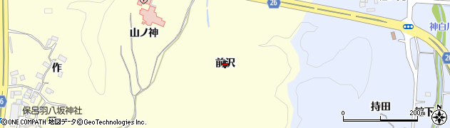 福島県いわき市小名浜岡小名（前沢）周辺の地図