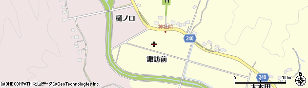 福島県いわき市渡辺町中釜戸（諏訪前）周辺の地図