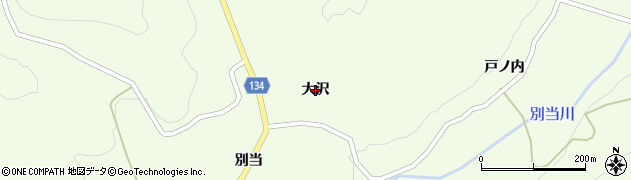 福島県いわき市田人町黒田（大沢）周辺の地図