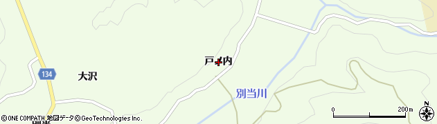 福島県いわき市田人町黒田（戸ノ内）周辺の地図