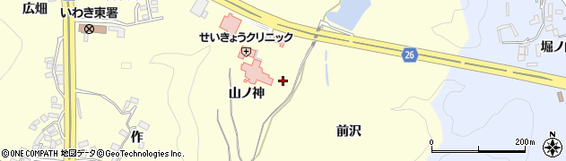 福島県いわき市小名浜岡小名（山ノ神）周辺の地図