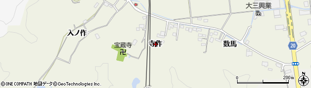 福島県いわき市常磐馬玉町（寺作）周辺の地図
