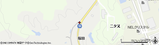 福島県いわき市渡辺町昼野（塚田）周辺の地図