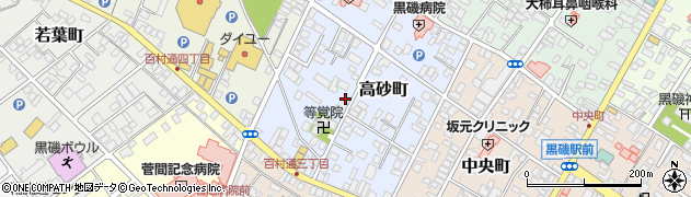 栃木県那須塩原市高砂町周辺の地図