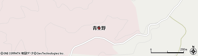 福島県鮫川村（東白川郡）渡瀬（青生野）周辺の地図