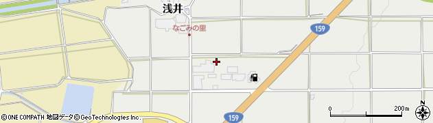 石川県中能登町（鹿島郡）浅井（は）周辺の地図