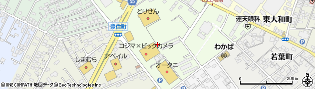 栃木県那須塩原市豊住町周辺の地図