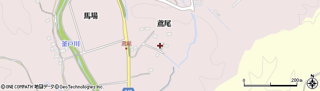 福島県いわき市渡辺町上釜戸（鳶尾）周辺の地図