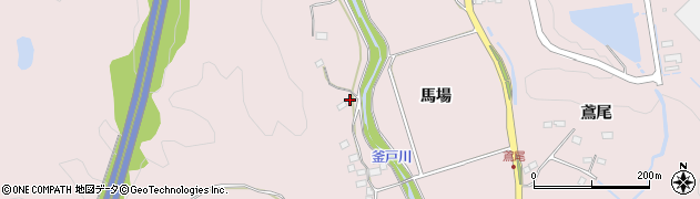 福島県いわき市渡辺町上釜戸（西仲田）周辺の地図