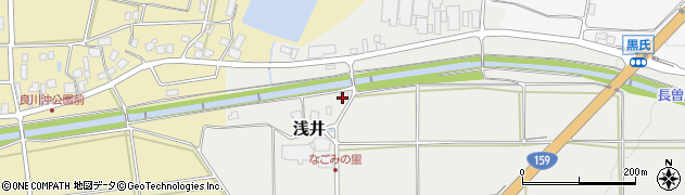 石川県中能登町（鹿島郡）浅井（ツ）周辺の地図