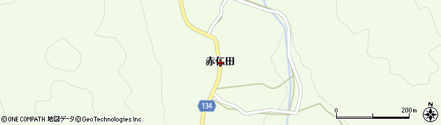 福島県いわき市田人町黒田赤仁田周辺の地図