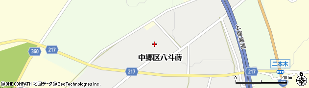 新潟県上越市中郷区八斗蒔周辺の地図