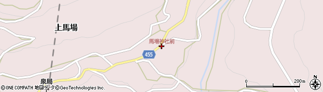 馬場神社前周辺の地図