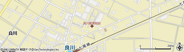 良川郵便局前周辺の地図