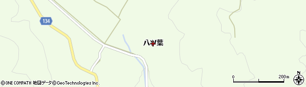 福島県いわき市田人町黒田（八ツ葉）周辺の地図