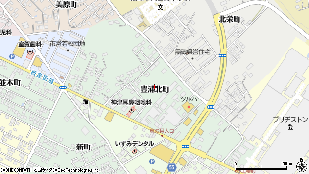 〒325-0038 栃木県那須塩原市豊浦北町の地図