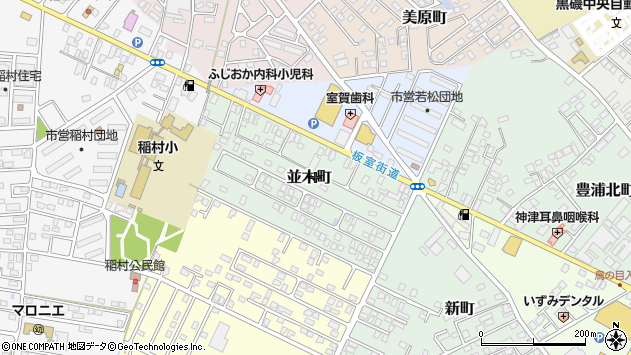 〒325-0031 栃木県那須塩原市並木町の地図