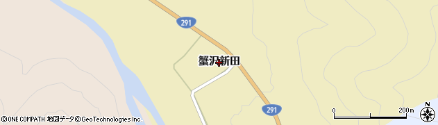 新潟県南魚沼市蟹沢新田周辺の地図