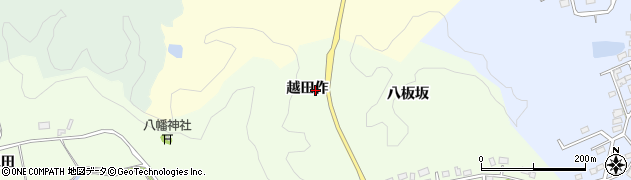 福島県いわき市渡辺町泉田（越田作）周辺の地図