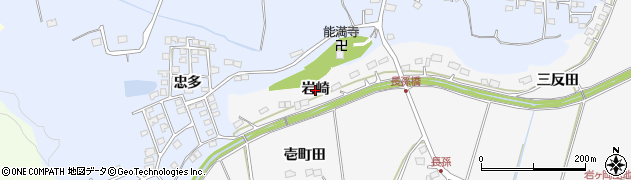 福島県いわき市常磐長孫町（岩崎）周辺の地図
