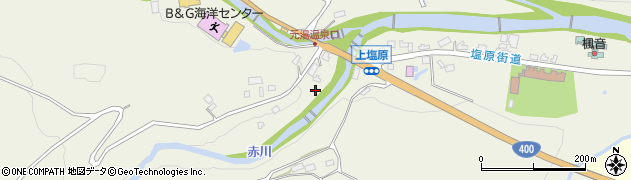 栃木県那須塩原市上塩原230-4周辺の地図