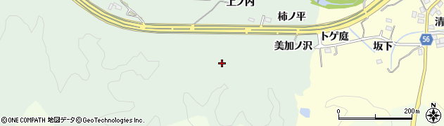 福島県いわき市常磐藤原町（美加ノ沢）周辺の地図