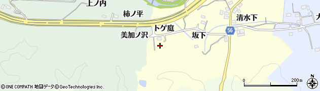 福島県いわき市常磐白鳥町（トゲ庭）周辺の地図