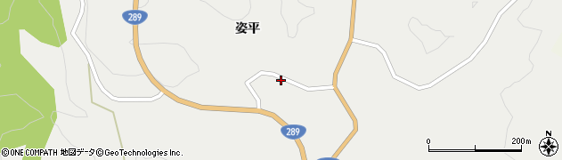 福島県東白川郡鮫川村青生野姿平周辺の地図