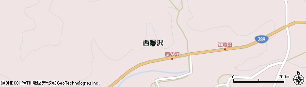 福島県鮫川村（東白川郡）渡瀬（西野沢）周辺の地図