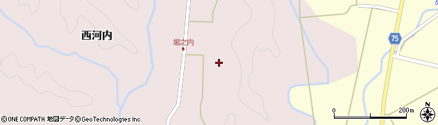 福島県塙町（東白川郡）西河内（堀之内）周辺の地図