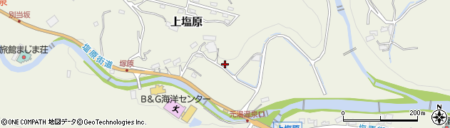 栃木県那須塩原市上塩原680周辺の地図
