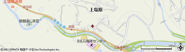 栃木県那須塩原市上塩原664周辺の地図